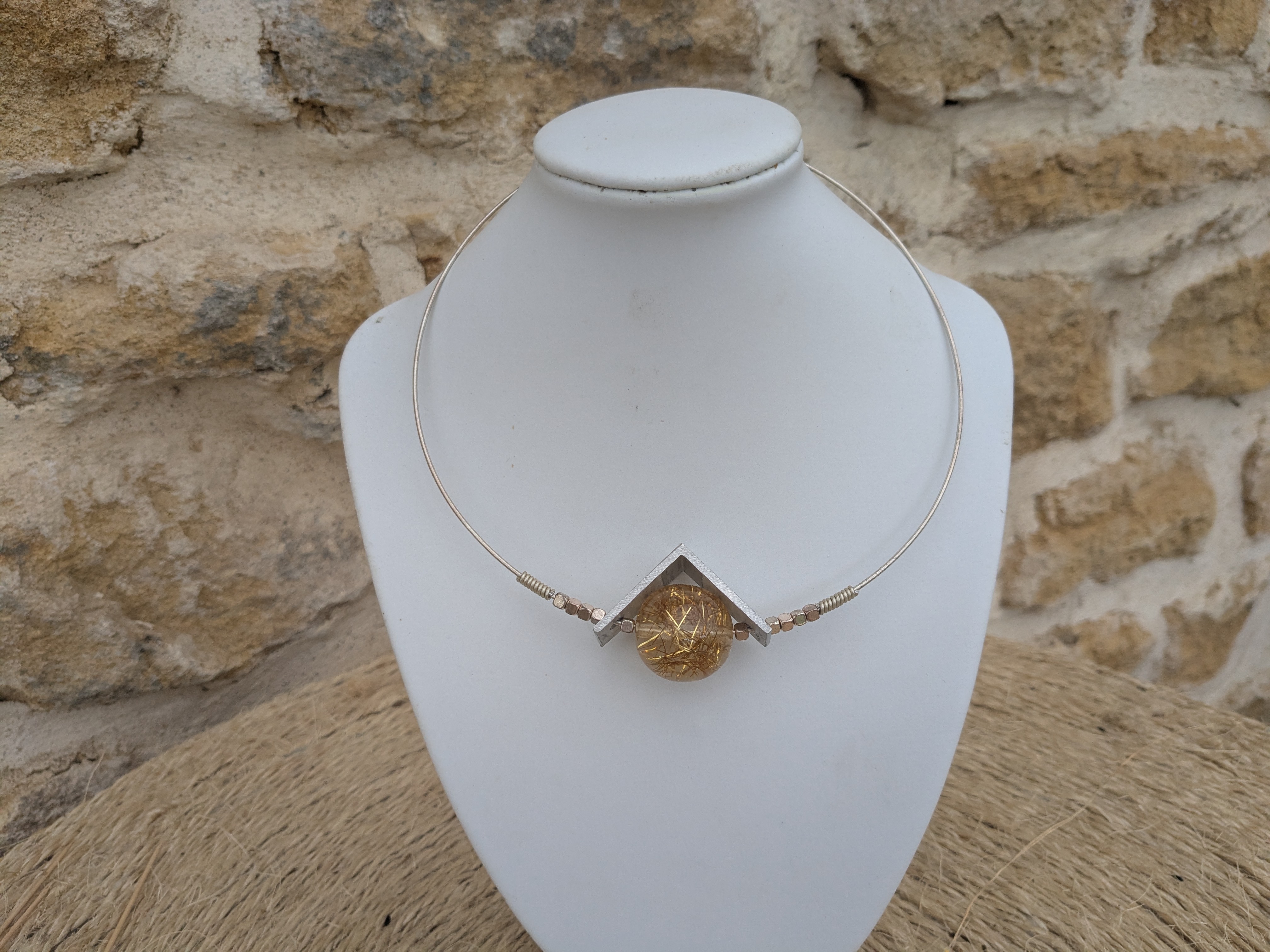 Collier Torque Éclat doré