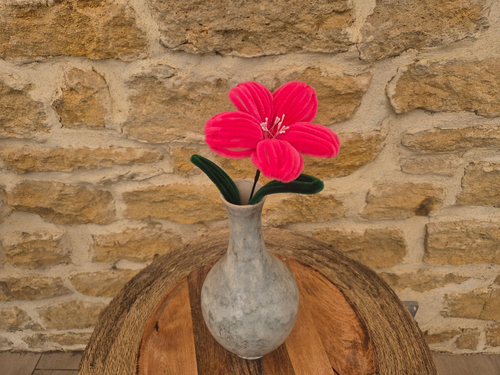 Grand lys rose fuchsia